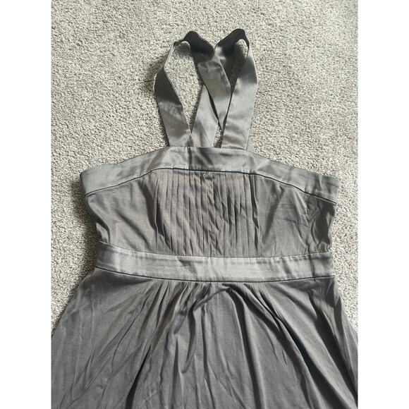 Banana Republic 100% Silk Dress Womens Size 4 Gray Sleeveless Career Stretchy - Picture 5 of 8